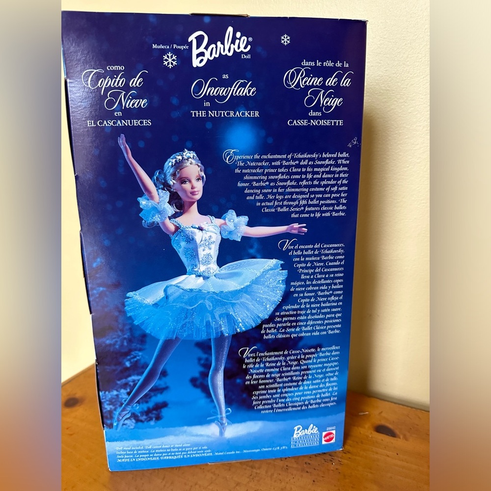 NRFB 1999 Barbie as Snowflake in Nutcracker Classic Ballet Series - Picture 4 of 6